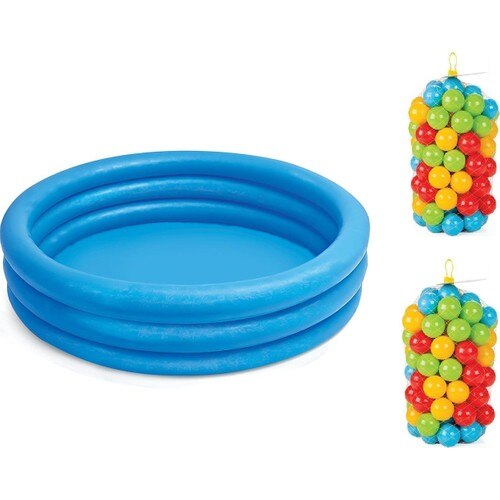 Blue Pool 114 X25 cm Pilsan paddle Pool Balls 200 Pcs 6 cm Pool Game Set