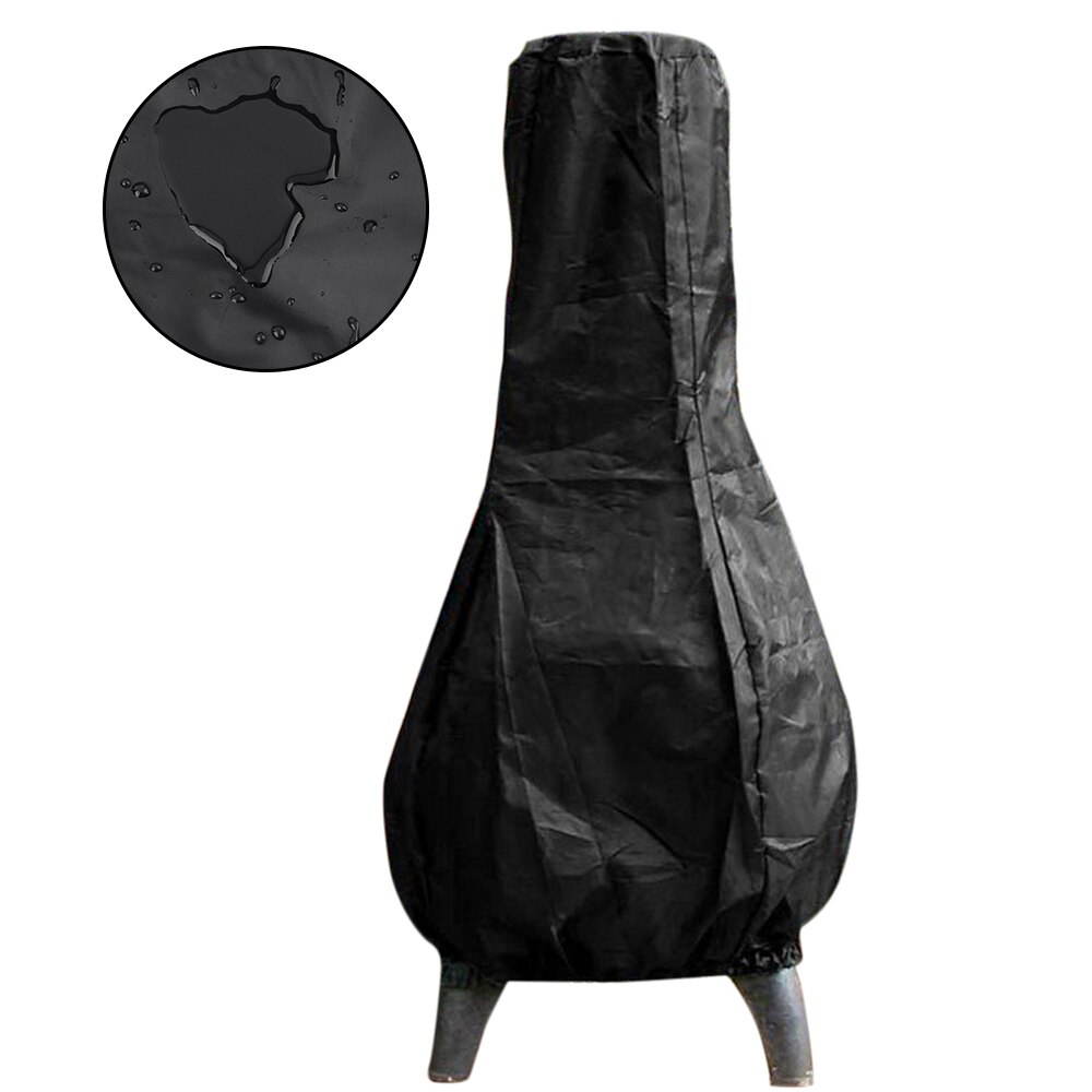 Outdoor Chiminea Cover Waterproof Protective Sleeve Fireplace Cover Camp Heater Bag Heating Covers Warmer Heating Stove Tent