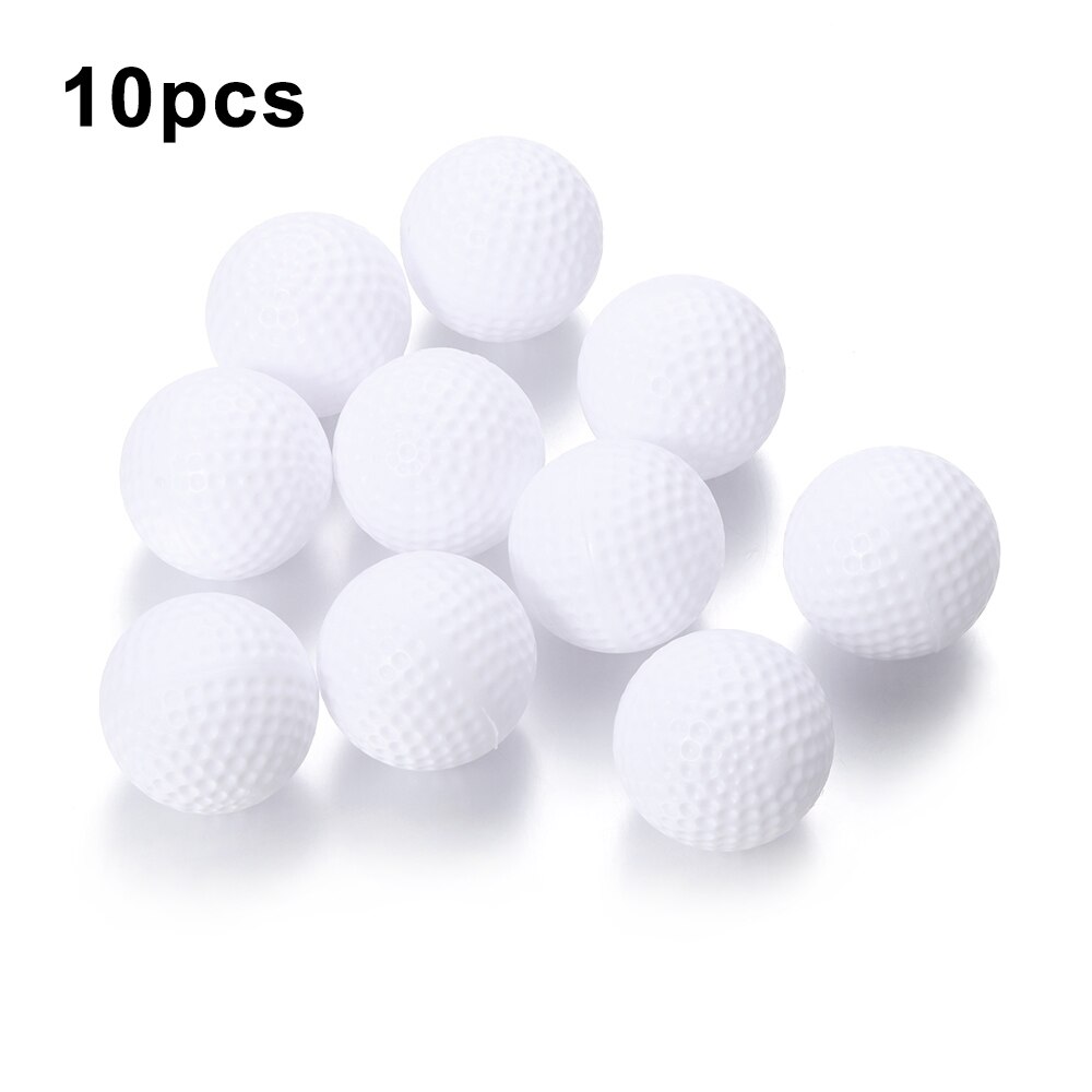 10 Pcs White Golf Ball True Flight Soft Indoor Air Ball's Practice Golf Balls Indoor&outdoor Ball Sports Tool