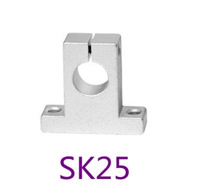 vertical support fixed base optical axis bracket SK16/SK20/SK25(10 pieces per package): Brown