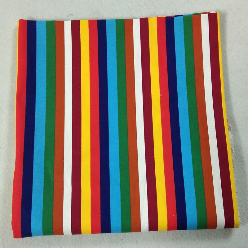 Tela de algodón 100% viaPhil con estampado de arcoíris, tejido resistente y grueso a rayas con los colores del arcoíris, tejido de animales, retales para decoración del hogar