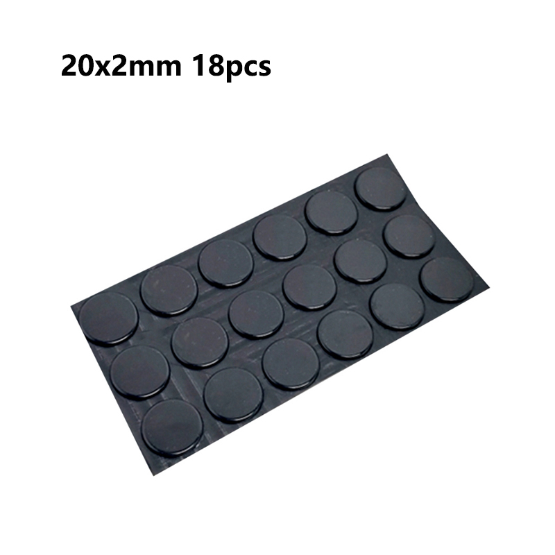 Ronde/vierkante bumper zelfklevende deurstopper rubberen demperbuffer zwart/helder siliconen meubellade beschermkussen: WHITE