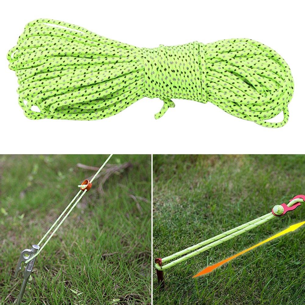 20M 3Mm Reflecterende Guyline Camping Tent Touw Lopers Guy Line Cord Paracord Outdoor Sport Camping Wandelen Tent Accessoires