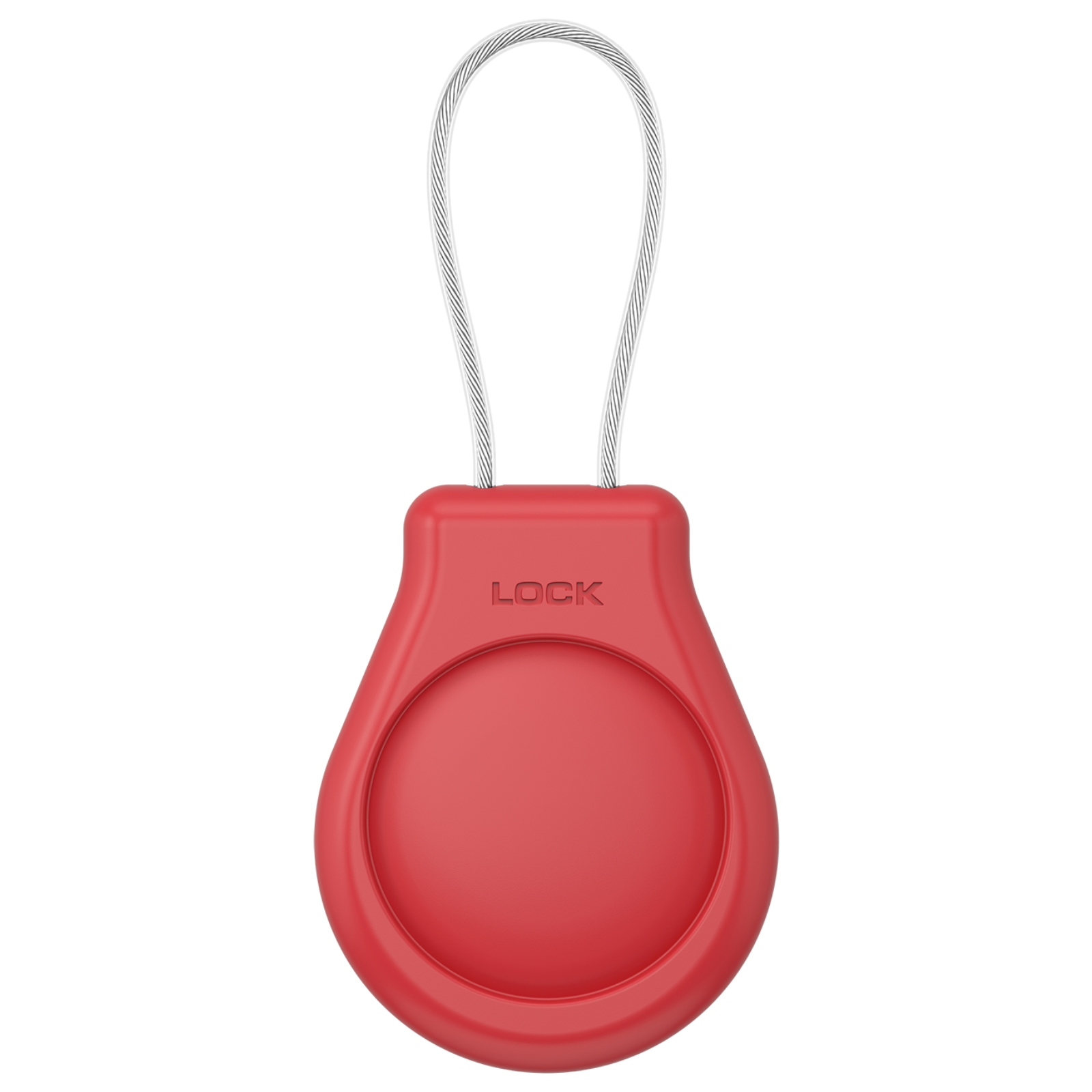 Für Apple AirTags Hülle Schlüsselanhängerhalter mit Drahtkabel 360-Grad-Schutzhülle für Gepäck, Rucksack, Schlüssel, Haustiere, AirTag-Halter: 天空蓝