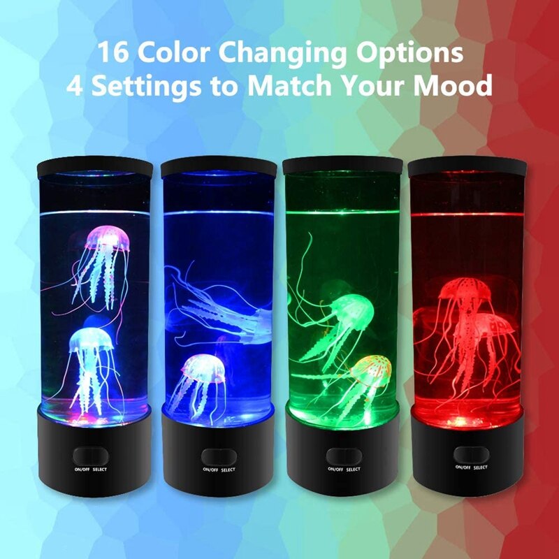 ! Lava Lamp,3D Lifelike Jellyfish Aquarium Tank Table Lamp, Futuristic Decor Mood Lamp For Room Mood Light For Relax