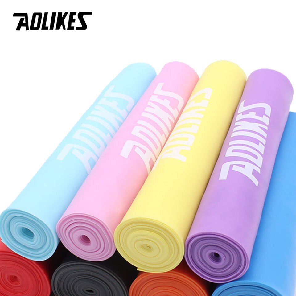 AOLIKES – bandes de résistance élastiques de Yoga, en Latex naturel, équipement de gymnastique, Fitness, Crossfit, musculation
