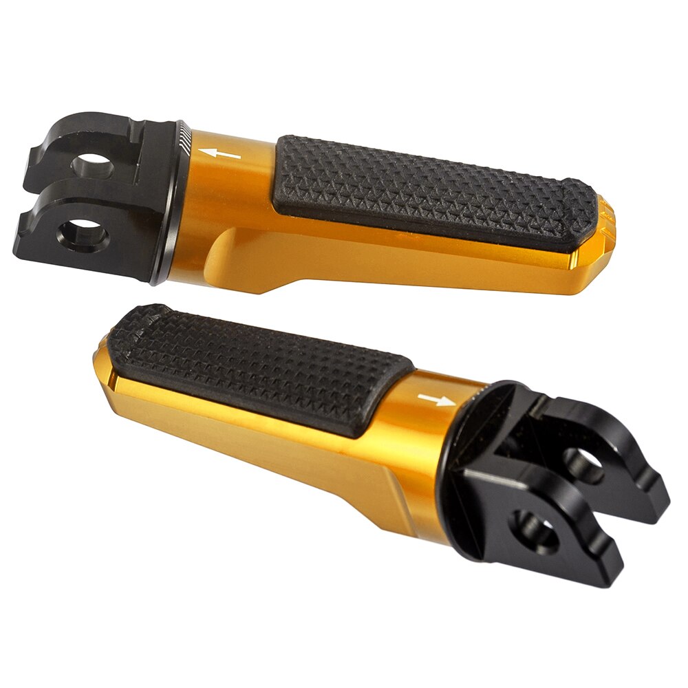 Motorcycle Foot Pegs Front Pedals Rider Footrest Accessories for R nineT Racer for S1000R for S1000RR: Gold