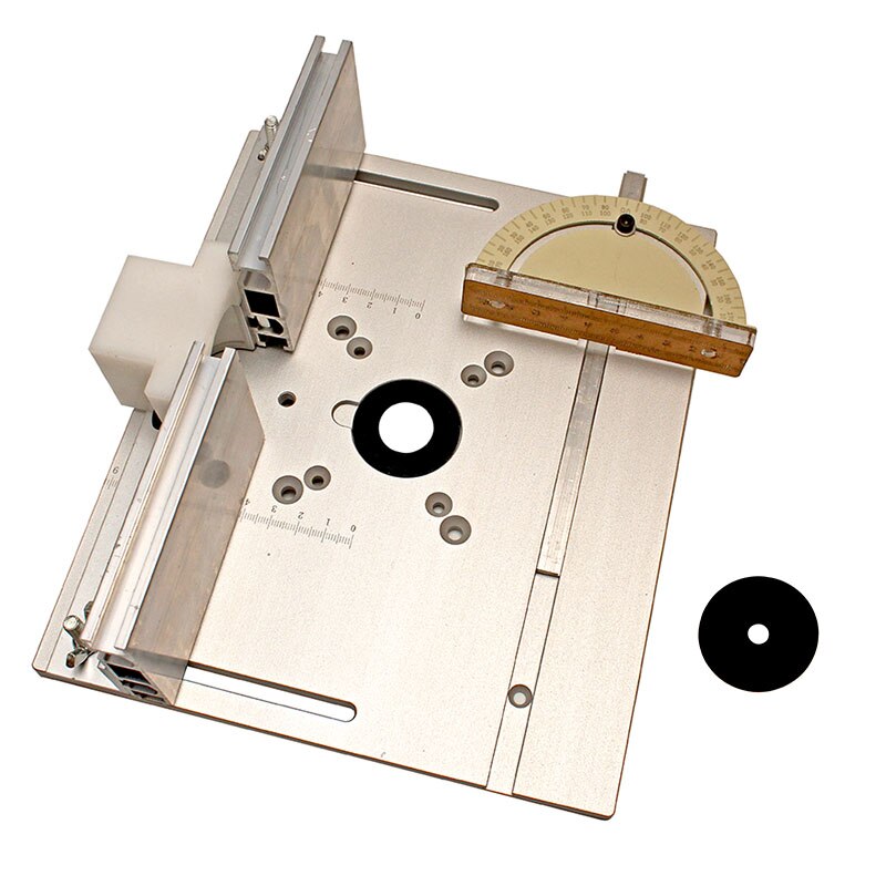 Router Table Insert Plate Woodworking Benches Table Saw W Miter Gauge Guide Aluminium Profile Fence Sliding Brackets