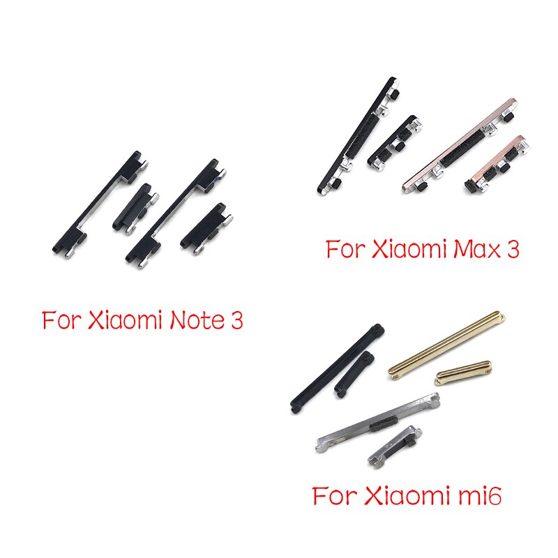 Side Power Key +Volume Button For Xiaomi Mi A2 6 6X 9 8 Lite Max Note 3 Play Parts