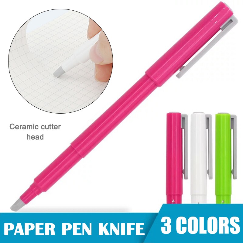 Paper Pen Cutter Ceramic Mini Paper Cutter Ceramic Tip No Rust Durable TUE88