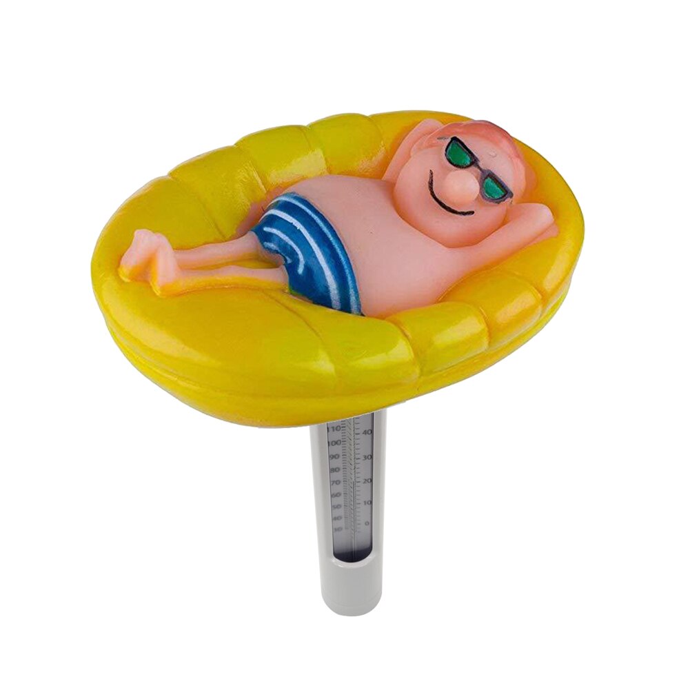 Cartoon Drifter Swimming Pool Thermometer Water Temperature Measurement Instrument Spa Tubs Fish Ponds Floating Probe: Boy