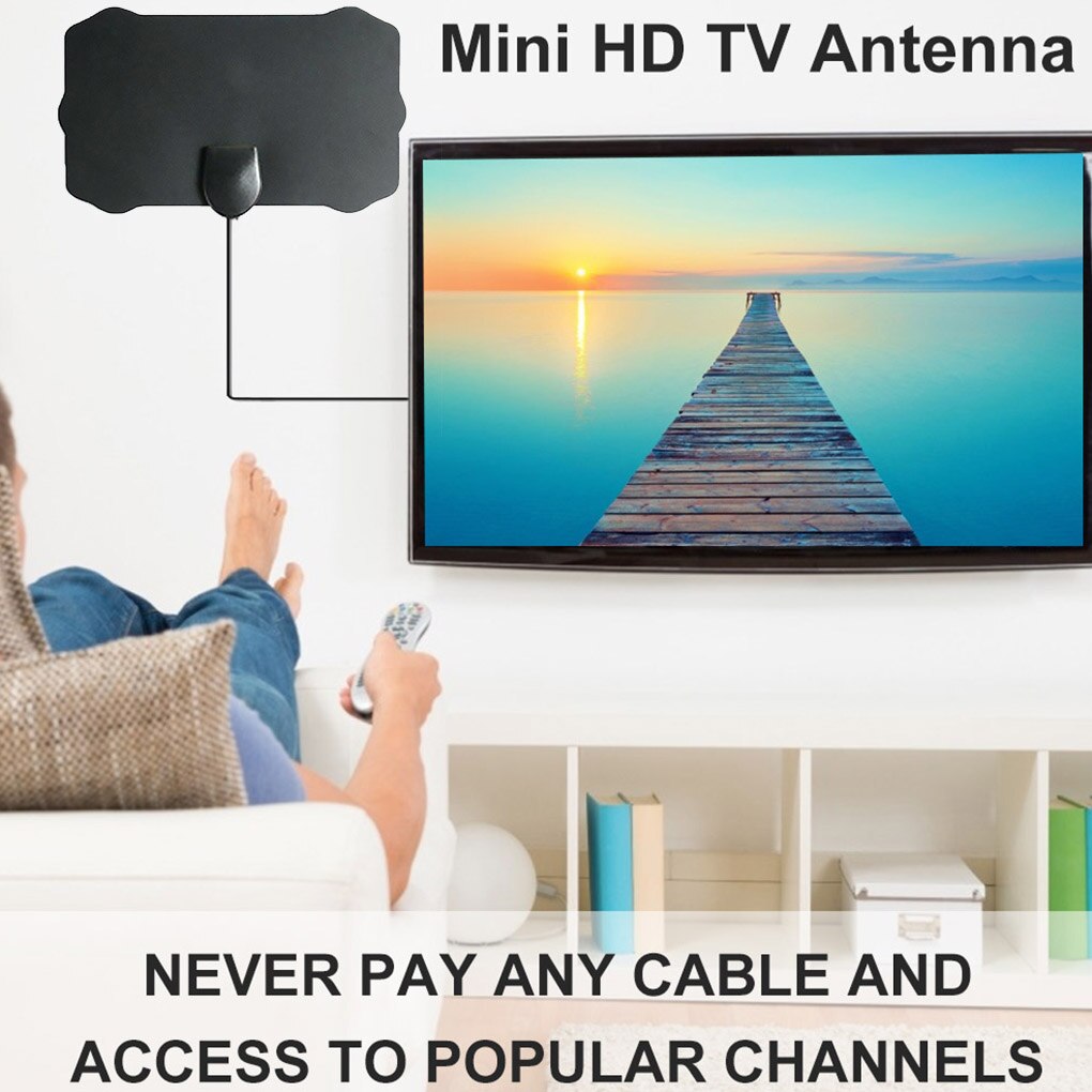 Antenne Versterker 5000 Mijl Bereik Hd 4K Tv Antenne 1080P Digitale Tv Stick Digitale Indoor Hdtv Signaal Ontvanger versterker