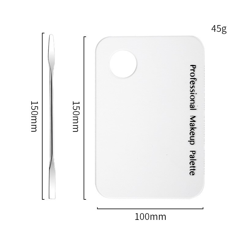 Acryl machen-hoch Mischen Palette Nagel Gel Stiftung Lidschatten Edelstahl Spachtel Kosmetische Mischen Paletten für machen-hoch Manikübetreffend Werkzeug: A