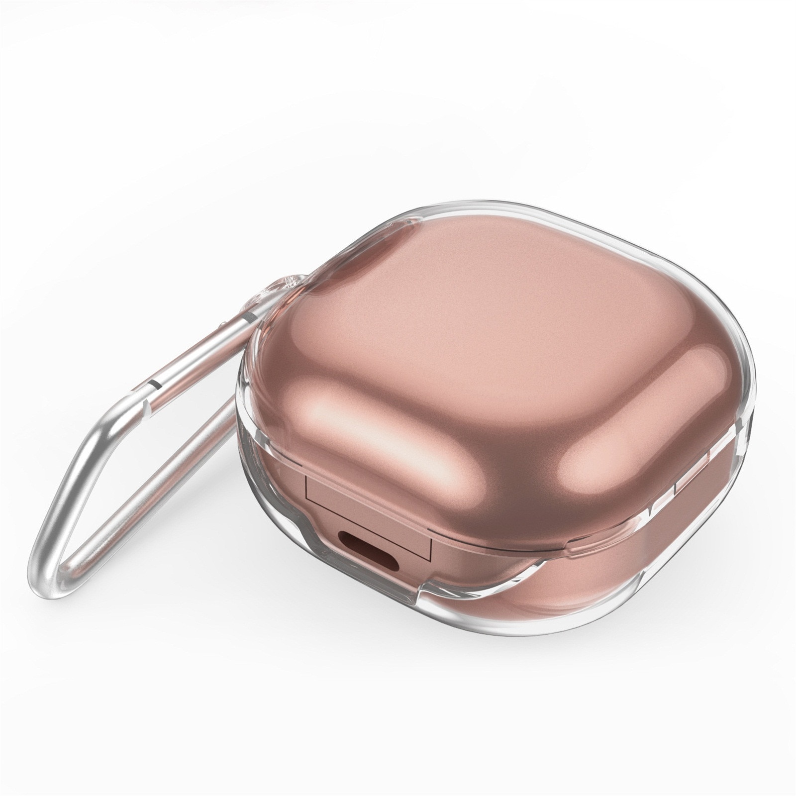 Kopfhörer Schutzhülle Für Samsung Galaxis Knospen Live Bluetooth Kopfhörer klar PC fallen Schutzhülle Kopfhörer fallen mit Haken: klar