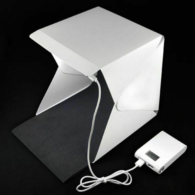 Portable Mini Photo Studio Box Photography Backdrop LED Light Room Tent Tabletop Shooting