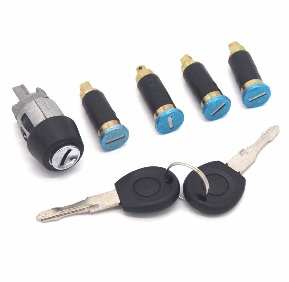 IGNITION SWITCH DOOR LOCK BARREL SET FOR VW TRANSPORTER CARAVELLE T4 1990-2003 BRAND