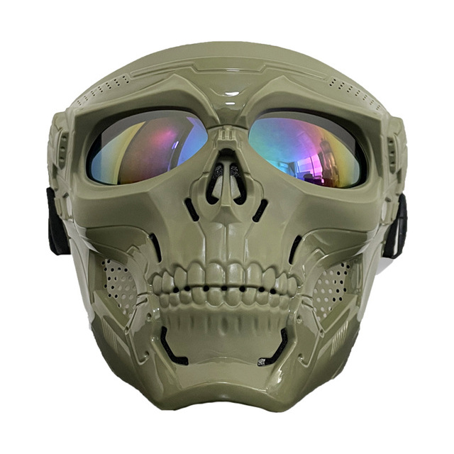 Motorcycle Goggles Helmet Mask Outdoor Riding Motocross Skulls Windproof Wind Glasses Sandproof Goggle Bicycle Sunglasses: D