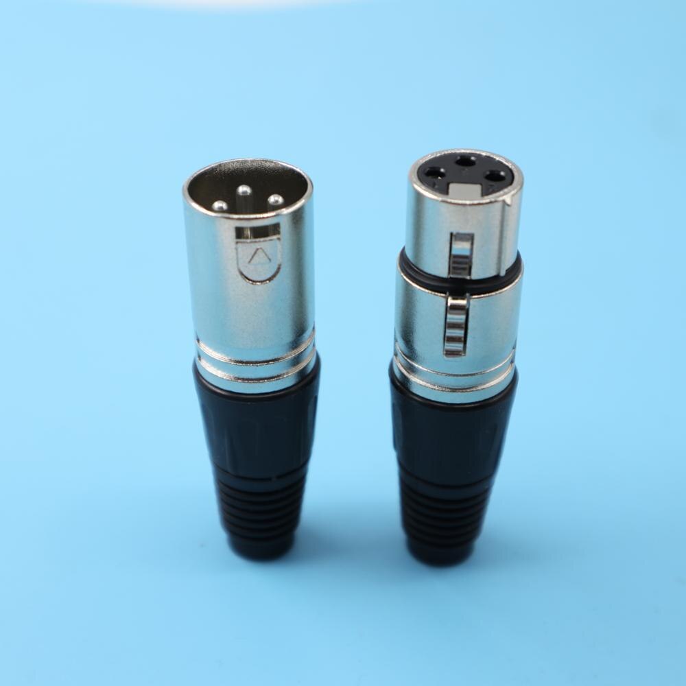 20Pcs/lot 10PCS NC3MXX & 10PCS NC3FXX For NEUTRIK Male and female A set 3 Pin XLR Connector withe
