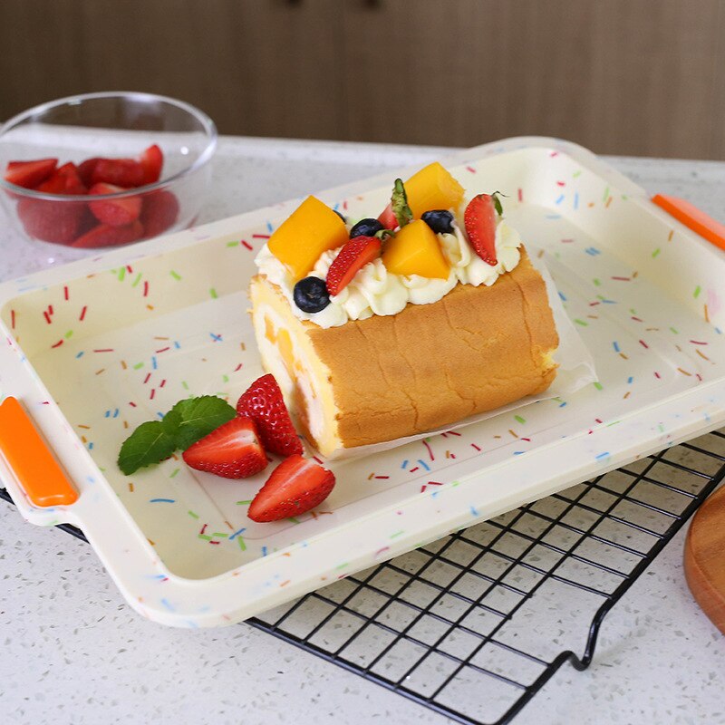 Food-grade Square Cake Pan Muffin Tray Cupcake Mold Muffin Silicone Baking Pan Non Stick Bakeware Baking Tool