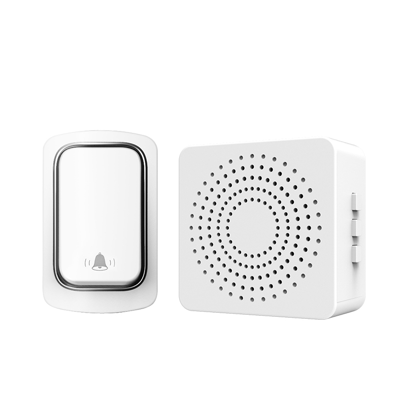SIXWGH Outdoor Wireless Doorbell Home Welcome My Melody Bell NO Battery Required Waterproof House Door bell: Ivory