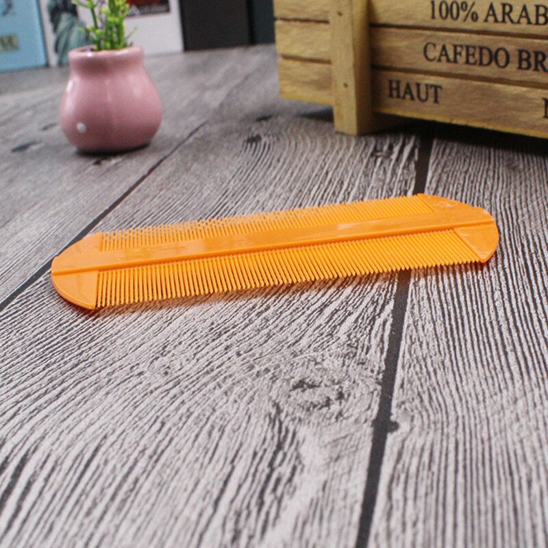 Peine para piojos portátil con dos caras, cabeza de diente fino, piojos, peines de plástico para pelo, herramientas de estilismo para perros y mascotas, 1/2/3 Uds.