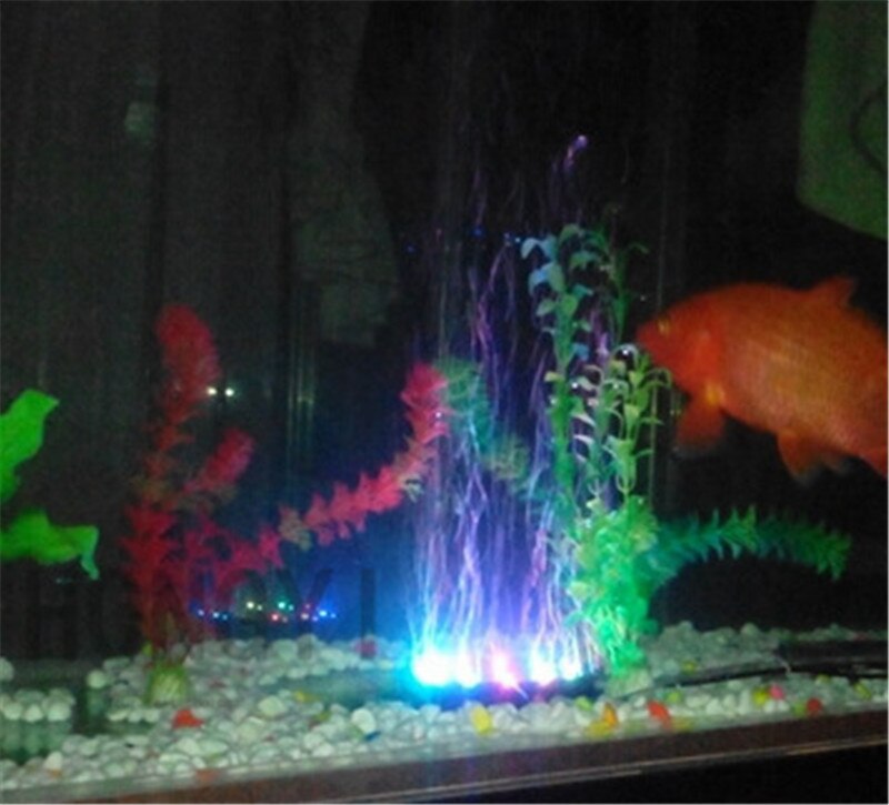 Aquarium Verlichting Led Duiken Verlichting Aquarium Verlichting Gas Schijf Lichten Ronde Bubble Verlichting Aquarium Decoratie