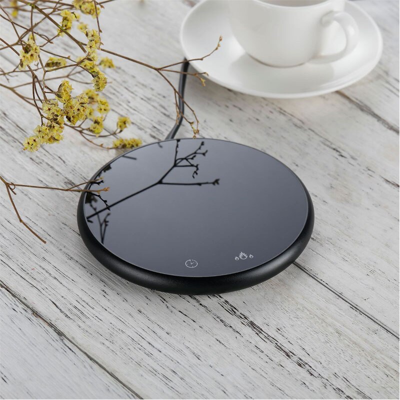 Kaffemugg koppvärmare för kontorsdisk använder kakao te vatten mjölk elektrisk dryck varmare med timer 2 temperaturinställningar
