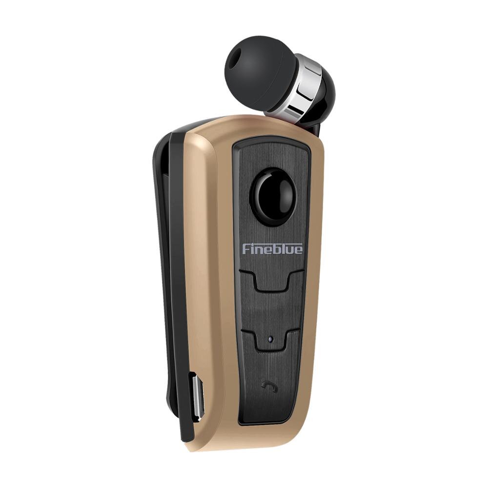 FineBlue F910 Mini Driver Wireless Auricolare Bluetooth Chiamate Ricordare di Vibrazione di Usura di Sport di Clip Corsa E Jogging Cuffie Auricolari: Gold NO BOX