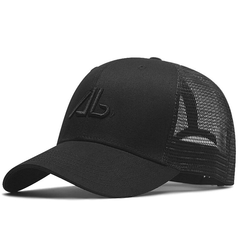 56-60cm 61-68cm large size baseball cap male spring summer and autumn cotton snapback hat big head men plus mesh sun caps: mesh black label 2 / 61-68cm