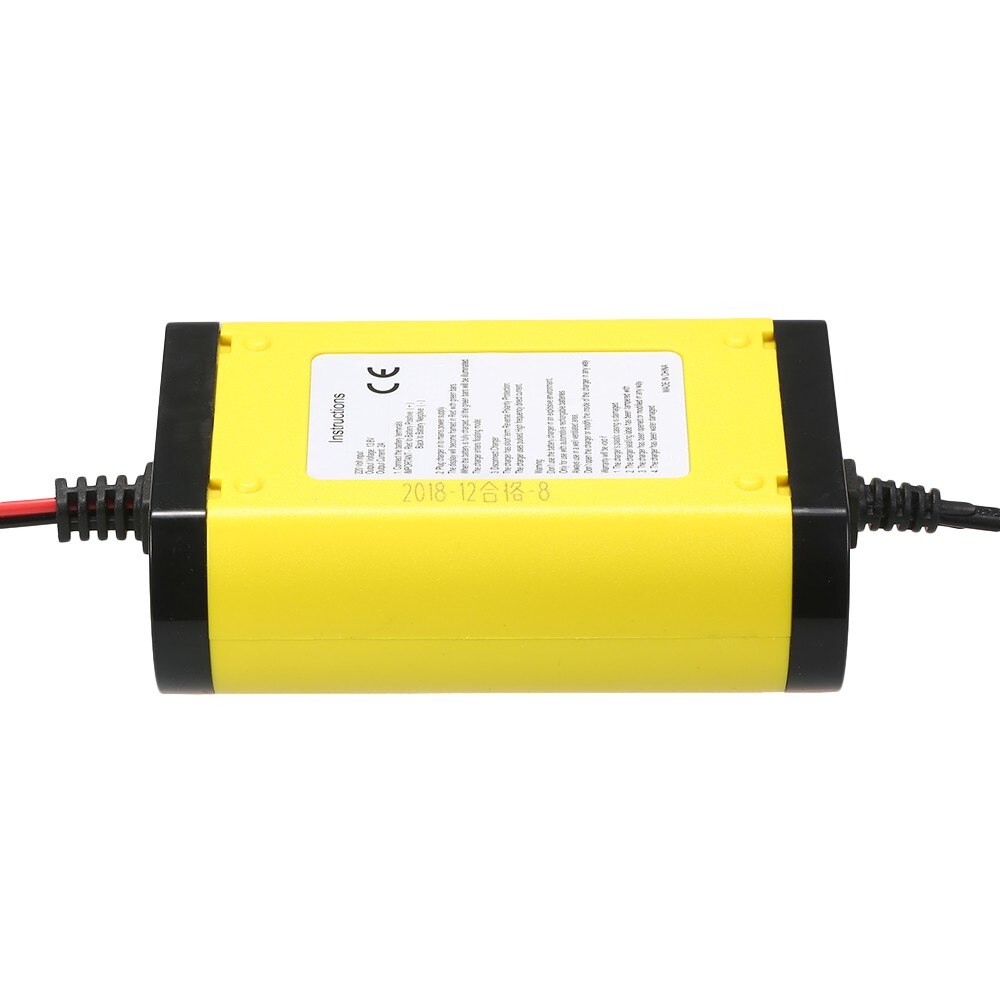 12V 2A LCD Car Battery Charger Maintainer Trickle Full Automatic For Motor LCD Display Acid AGM Full Automatic Lead Acid