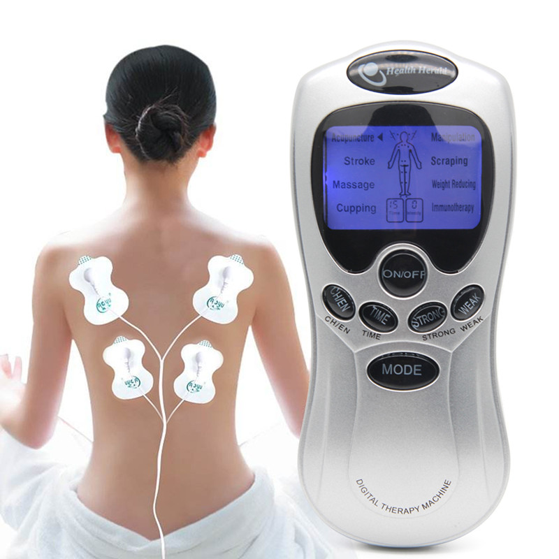 1 Set Body Pain Relief Pulse Relax Muscle Electronic Therapy Massager for Back Foot Neck 2 Colors Optional