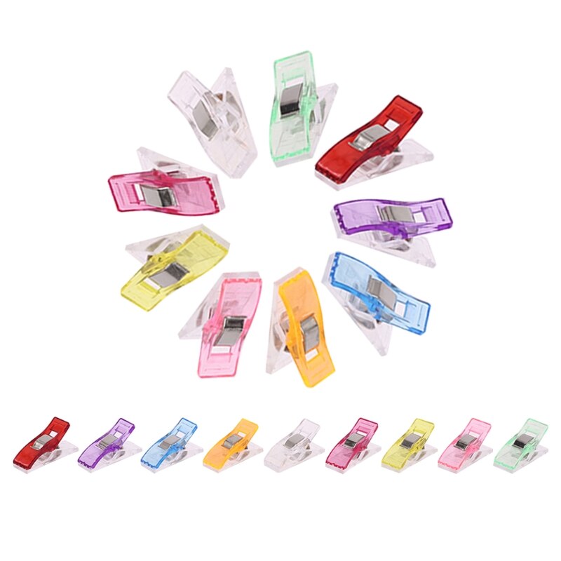 Juego de Clips multiusos para Patchwork, costura, Quilting, ceñido, manualidades, 100 unidades