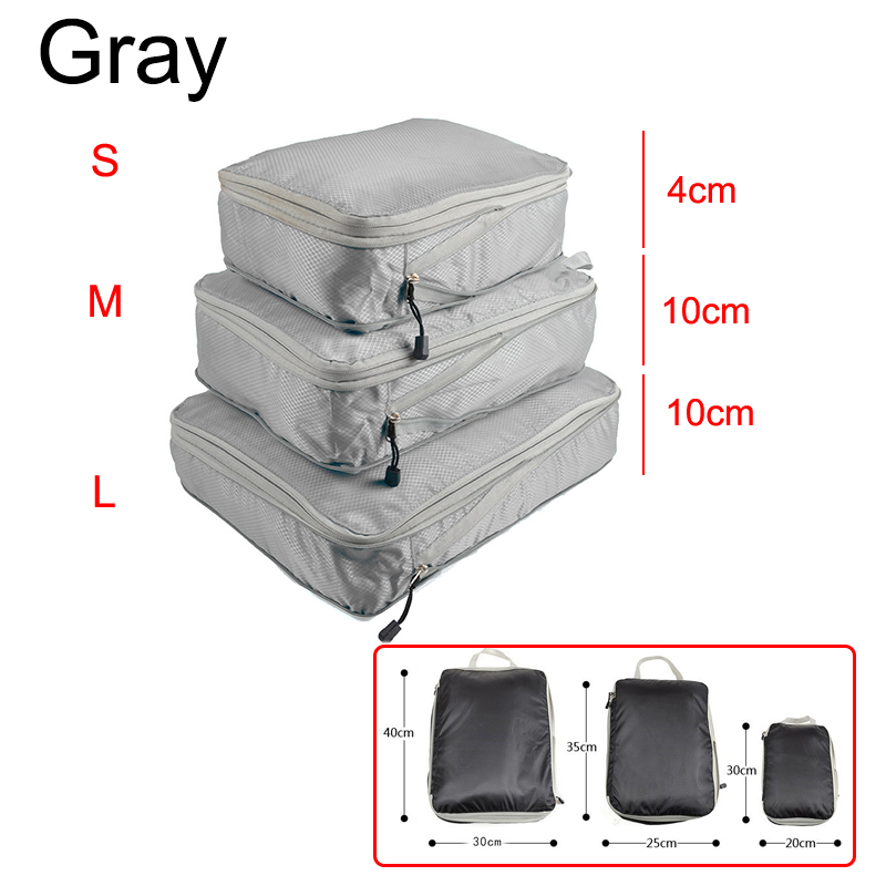 Reise Lagerung Tasche Kompressible Verpackung Für Einfache Lagerung dauerhaft Kleidung Würfel Große Kapazität Nylon Tasche Für Kleidung Lagerung