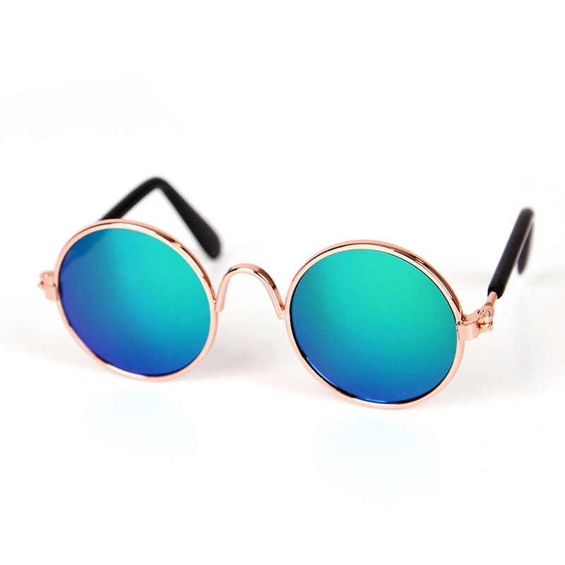 Neue 1 PC Pet Katze Sonnenbrille Mehrere Farben Runde Form Kleine Hunde Gläser Zubehör für Kätzchen Chihuahua Haustier Waren: green