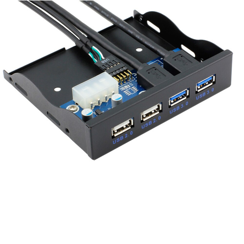 Computer Zubehör 4 Ports USB Front Panel Floppy Bay 60cm Kabel Desktop Stecker Spielen Schnelle Multifunktions Adapter Hub