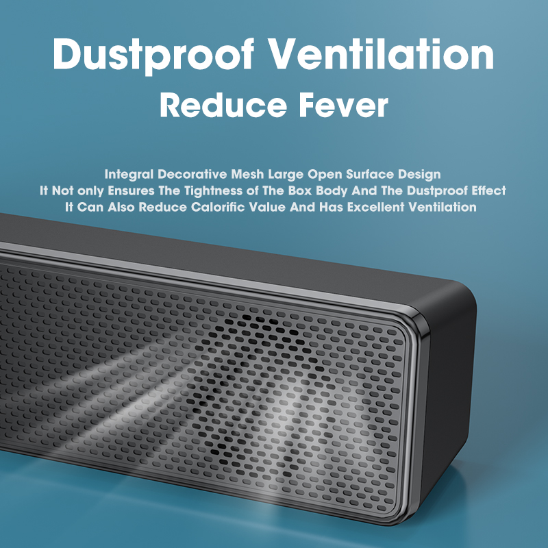 Home Theater Sound System Bluetooth Speaker USB Powered AUX 3.5mm Wired Soundbar Computer Speakers For TV Soundbar Box Subwoofer