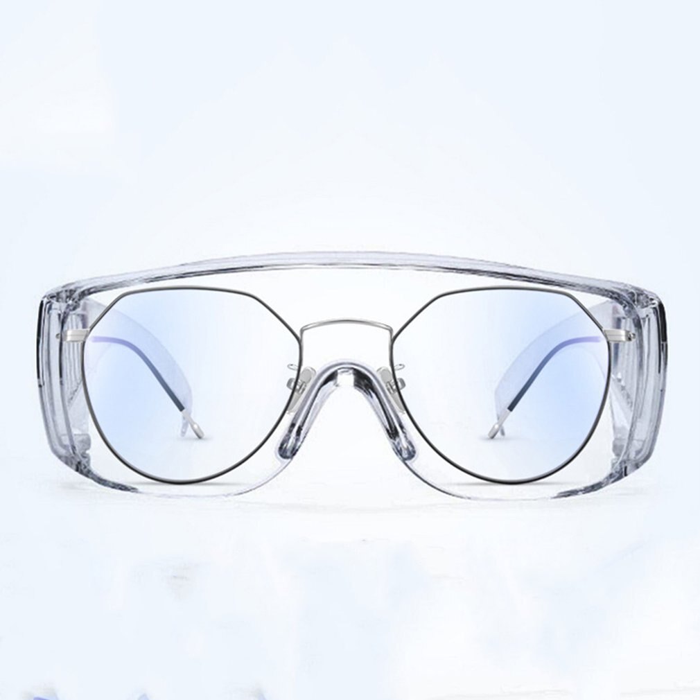 Safety Glasses Lab Eye Protection Protective Eyewear Clear Lens Workplace Safety Goggles Anti-dust Supplies