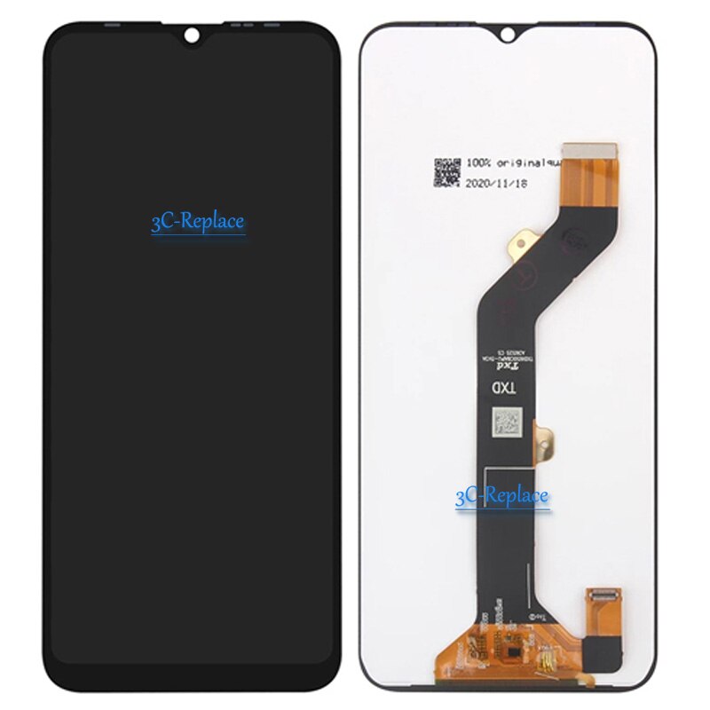 Black 6.6 inch For ITEL VISION 1 PRO / Vision 1 PLUS / ITEL S16 LCD Display Touch Screen Digitizer Assembly Replacement parts