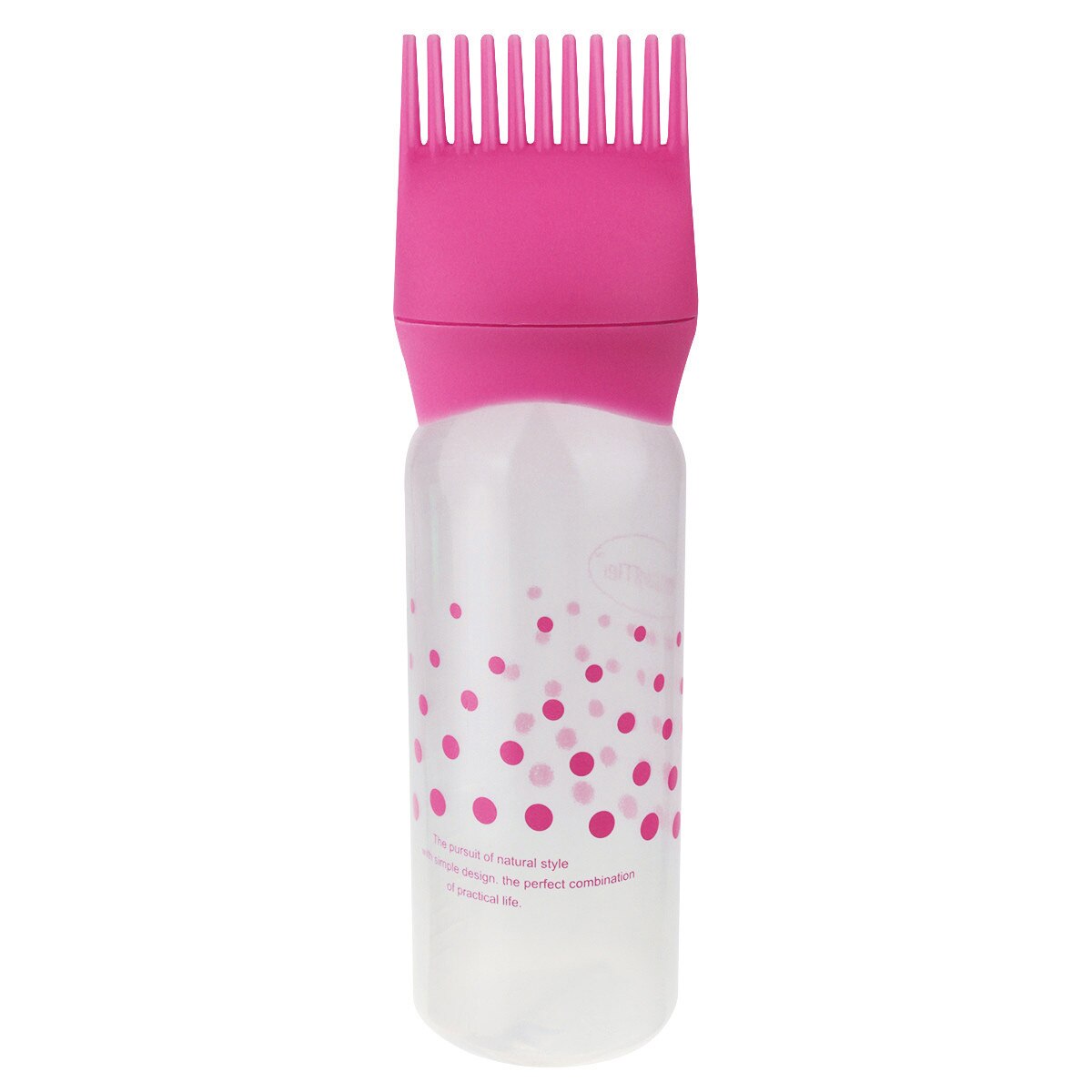 Hair Applicator Bottle Applicator Brush Dispensing Salon Hair Coloring Hair Washing Bottle Jul#07: Pink
