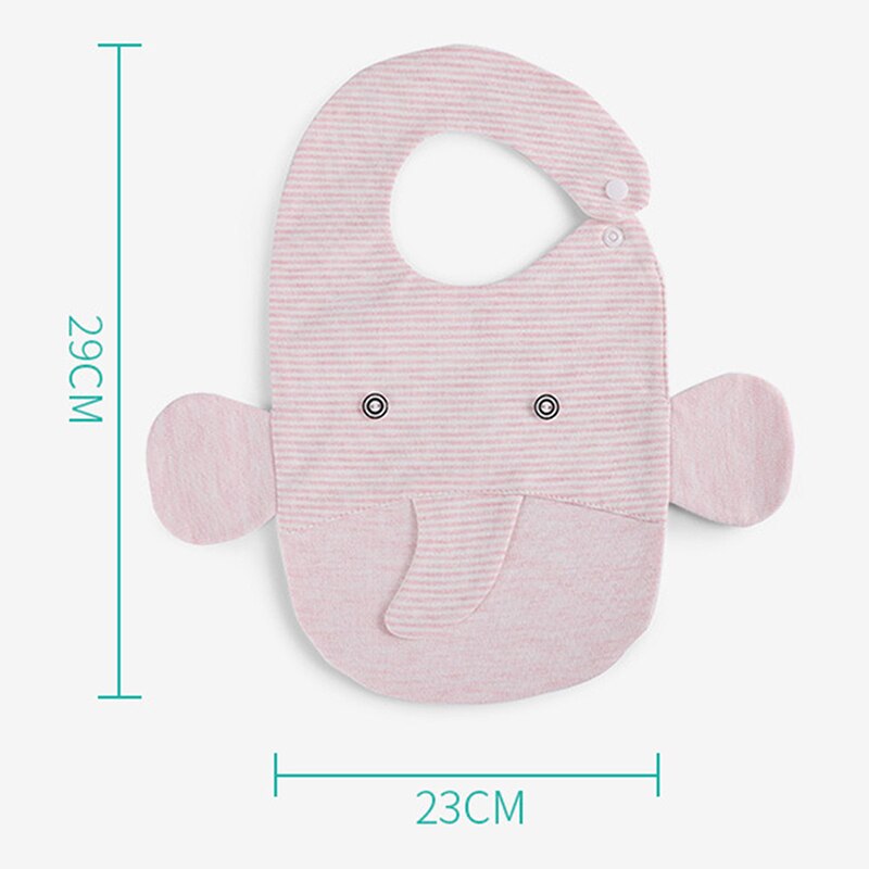 Cute Elephant Apron Cotton Baby Bibs Girls Boys Bibs Saliva Towel Burp Cloths Children Clothing Product Towel Bandanas