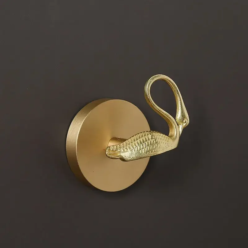 Pure Copper Animal Hooks Wall Mounted Hook for Hanging Clothes Hats Keys Scarf Brass Towel Holder Bathroom Accessories Coat Rack