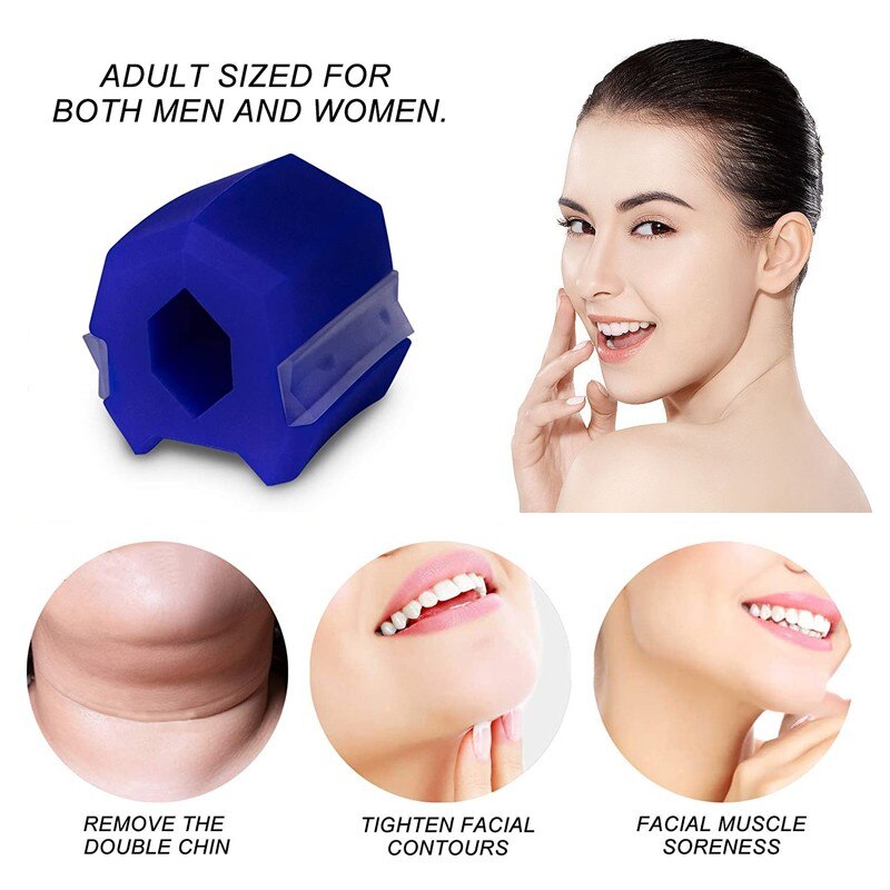Jawzrsize Facial Toner, Kaak Oefenaar En Hals Toning Apparatuur - Jawline Oefenaar, Dubbele Chin Reducer, Gezicht Slanker en Neck Toning Gezicht Workout (Groot, Roze