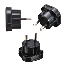 1pc Universal Travel UK To EU Adapter Socket Black Plug Adapter 10A/16A 240V Onsale
