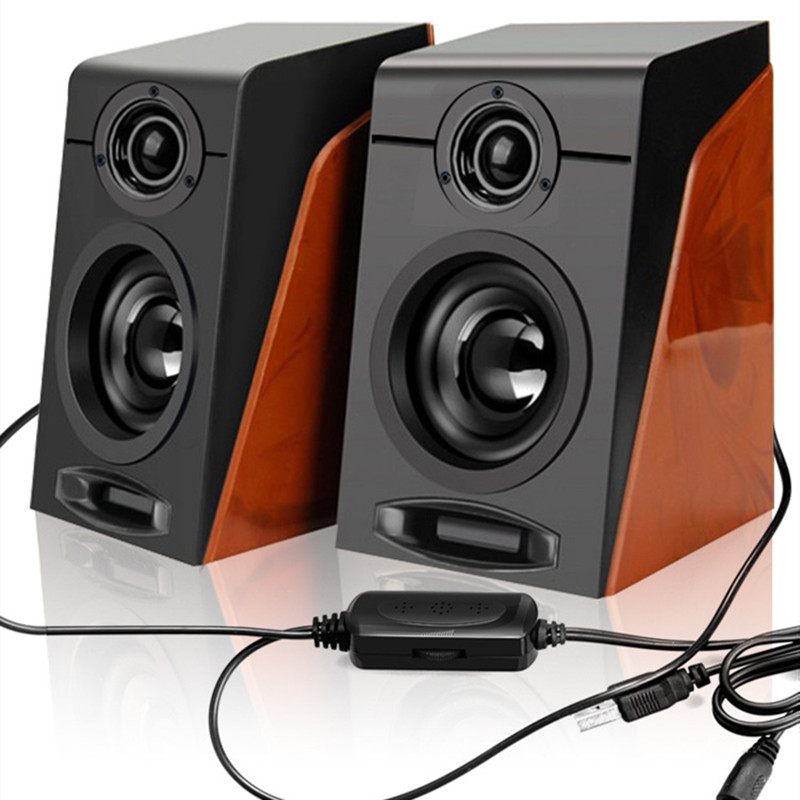 HiFi Pc Computer Boombox Laptop USB2.0 Mini Luidspreker Subwoofer Sound Speaker Muziek Altavoz Portatil De Gran Potencia F4027C