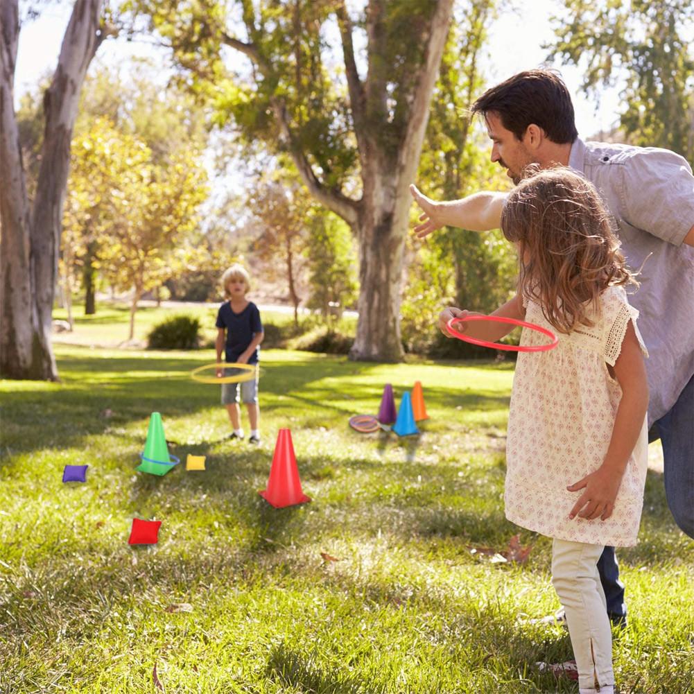 Carnaval Toss Games Combo Set Outdoor Plastic Kegels Bean Bag Ring Toss Games Voor Kinderen/Kinderen Feest
