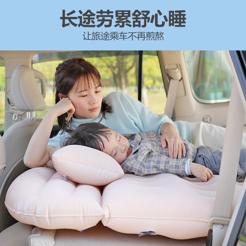 Universel SUV voiture voyage coussin de couchage voiture lit gonflable matelas d'air en plein Air Camping tapis enfant arrière échappement coussin voiture siège arrière