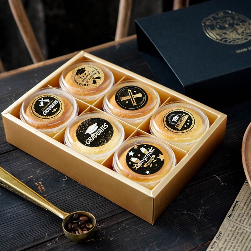 Round graduation stickers Congratulations Graduations Stickers College Graduate Celebration Party School encouragemen Labels