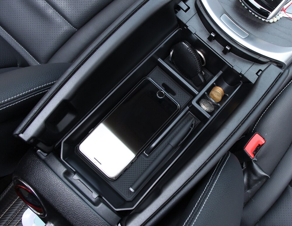 Armrest Box Storage for Mercedes Benz C-Class W205 C180 C200 C300 C400 C43 C220 C250 Estate Coupe C Class Organize Accessories