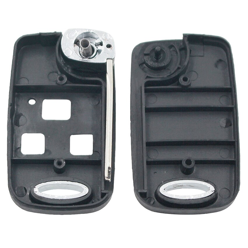 3 Knop Voor Toyota Yaris RAV4 Town Ace Avalon Sienna Flip Fob Key Case Met TOY47 Blade
