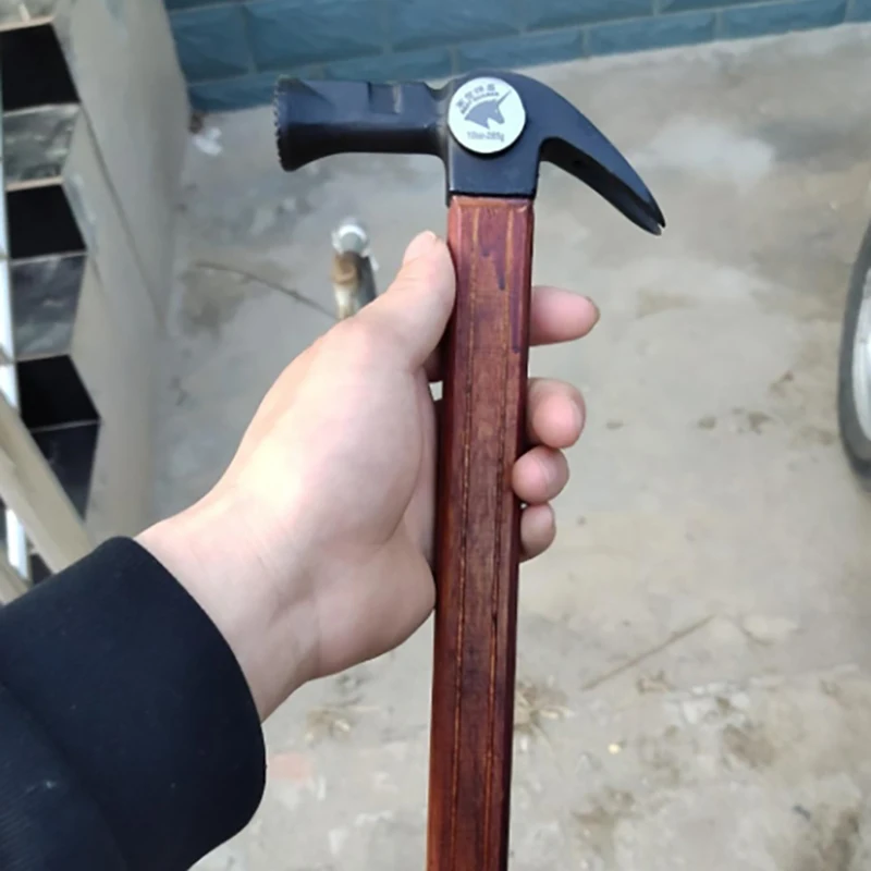 Martillo de garra de trabajo, herramientas de carpintería, martillos de uñas, herramienta Manual portátil , accesorio de Hardware práctico multifuncional